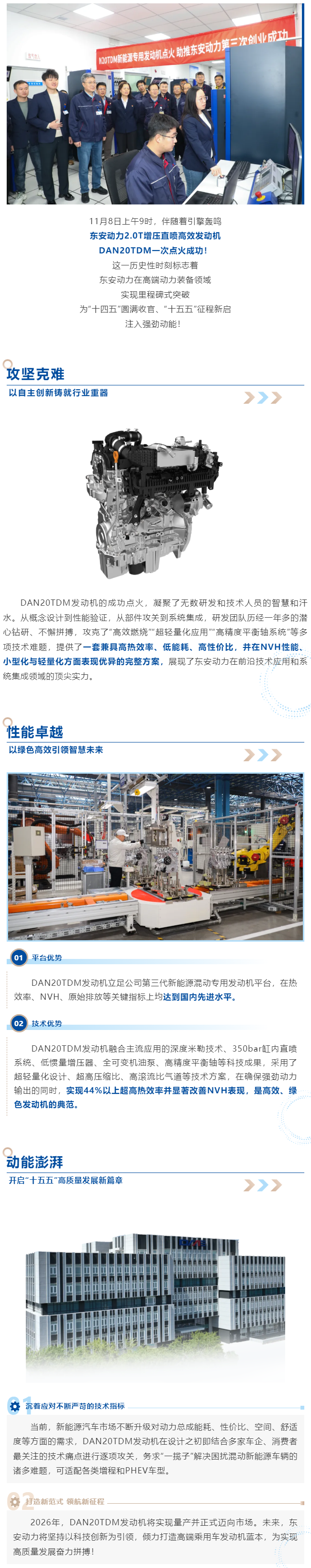 東安動(dòng)力DAN20TDM混動(dòng)專用發(fā)動(dòng)機(jī)點(diǎn)火成功！