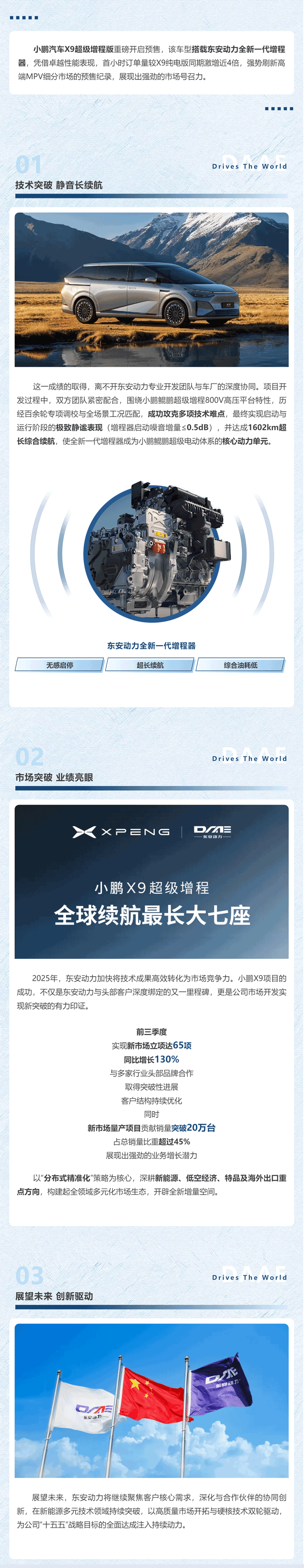 東安動力新市場開發(fā)結(jié)碩果-小鵬X9超級增程開啟預(yù)售